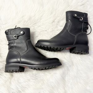 Harley-Davidson Pebble Leather Lace Detail Ankle Boots – Women’s Size  7.5